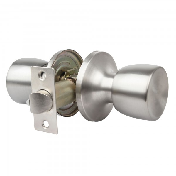 Pomo paso tubular 65mm.niq.mat.