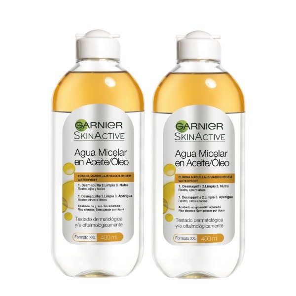GARNIER AGUA MICELAR  en aceite  400 ml + 400ml