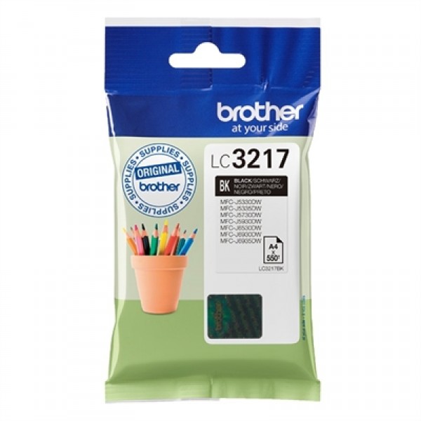 Brother cartucho lc3217bk negro