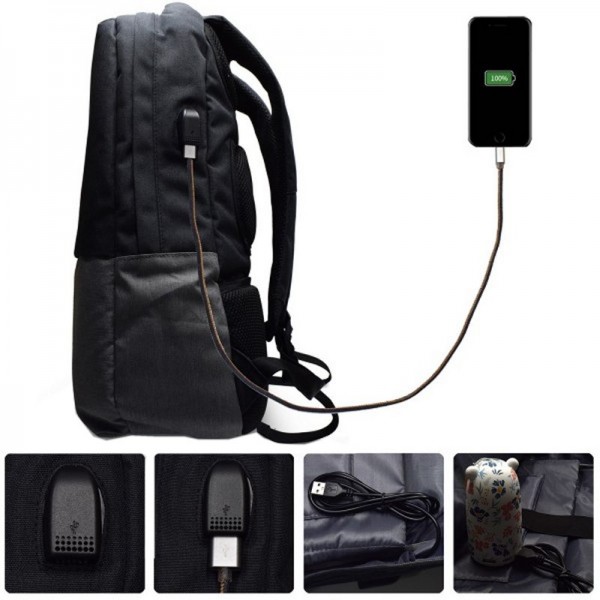 Ewent ew2529 mochila 17.3" + puerto usb
