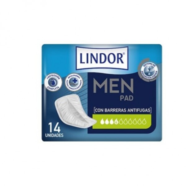 Lindor Men Pad Extra 4 Gotas 14 Uds