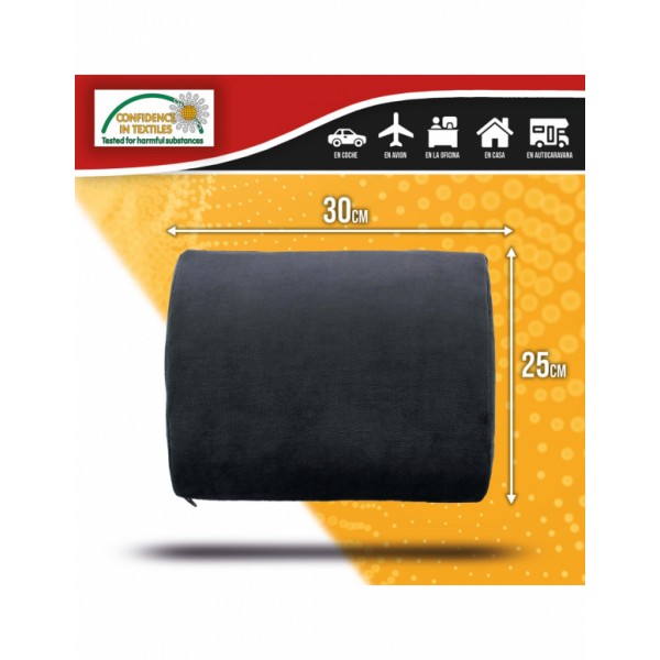 Cojín Lumbar Ergonómico con Memoria de Posición Peviene y Alivia el Dolor de Espalda Cojín para Coche y Oficina