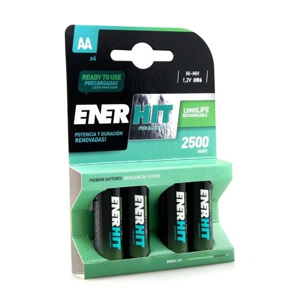 Pila enerhit recarg.hr06 2500mah.bl.4