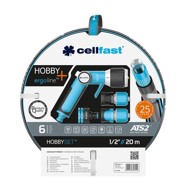 Kit manguera de jardín hobby ø12,5 mm, ½ pulg, 20 m