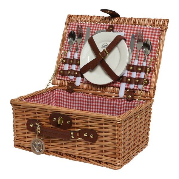 Cesta de picnic completa 26 x 38 x 18 cm