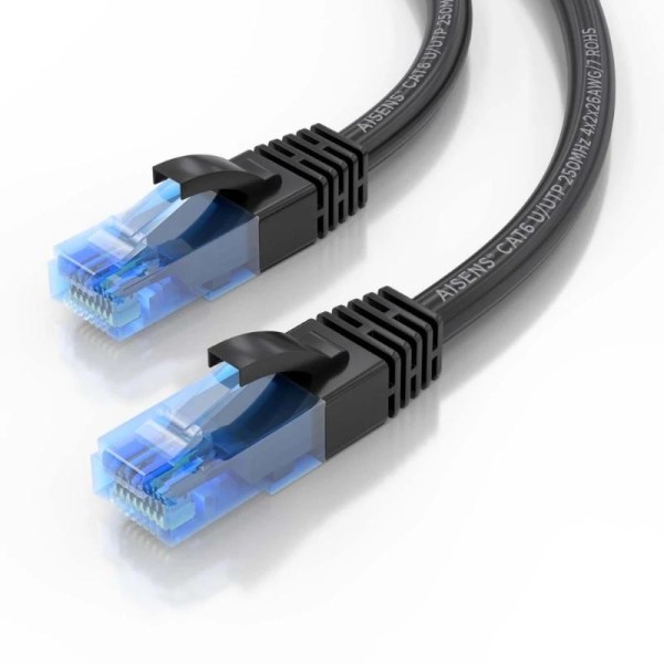 Aisens cable rj45 cat.6 utp awg26 cca negro 3.0m