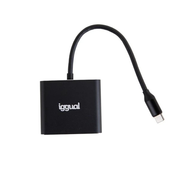 Iggual hub tipo c 3 en 1 hdmi usb3.0 pd100w