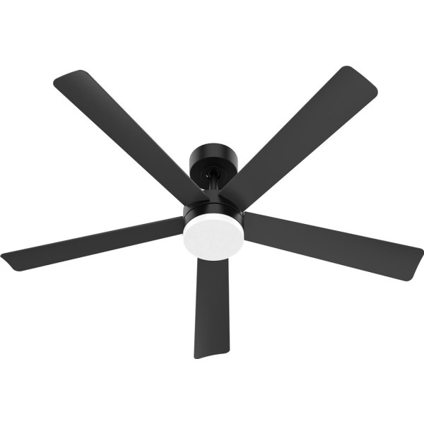 Vent. techo dc reg.negro led 5 aspas 132