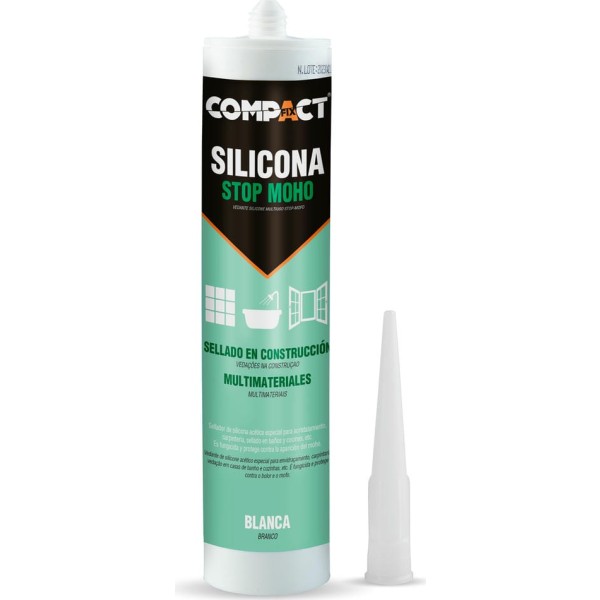 Silicona 300ml.antimoho blanca