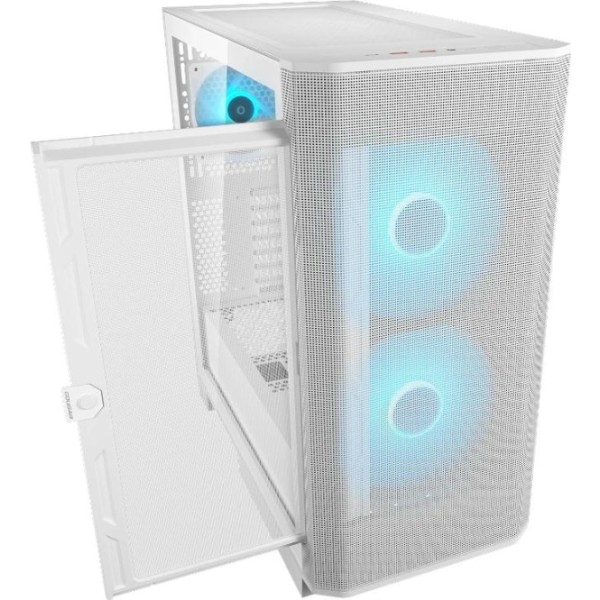 Cougar caja semitorre airface flo rgb white