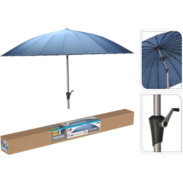 Parasol azul, ø280 x 248 cm