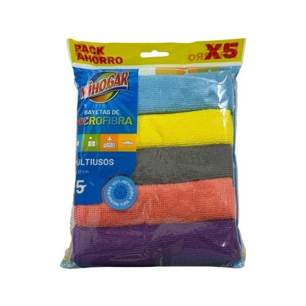 Mihogar bayetas microfibra 5 unidades
