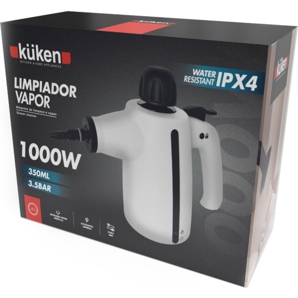 Limpiador vapor kuken 1000 w.